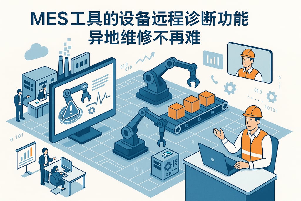 MES 工具的设备远程诊断功能，异地维修不再难